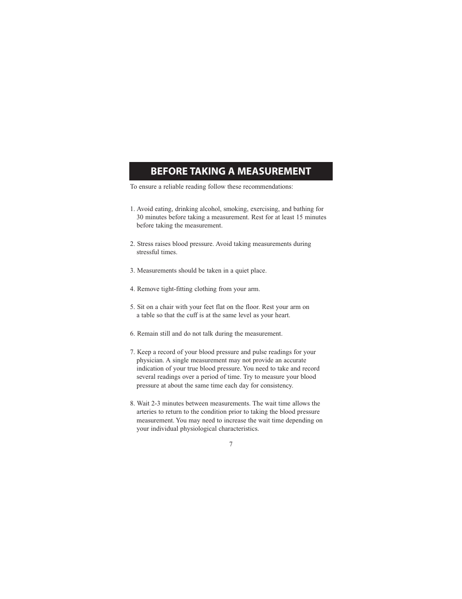 Before taking a measurement | Omron Healthcare ELITE 7300IT User Manual | Page 7 / 92