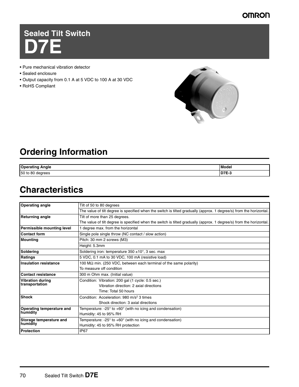 Omron Healthcare D7E User Manual | 4 pages