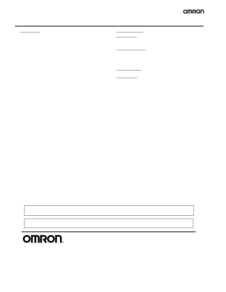 Certain precautions on specifications and use, Omron on-line, Omron canada, inc | Omron electronic components llc | Omron Healthcare D7E User Manual | Page 4 / 4
