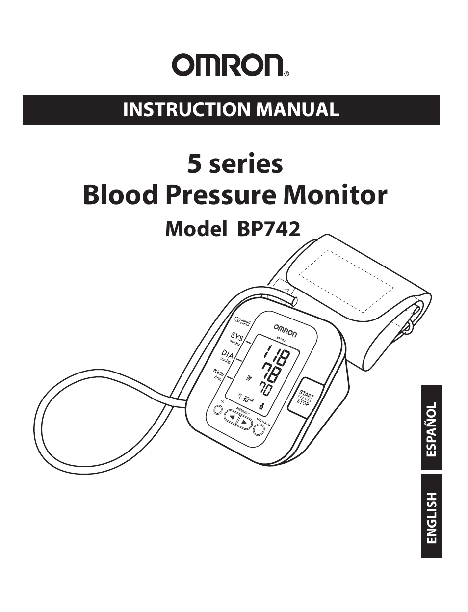 Omron Healthcare BP742 User Manual | 28 pages