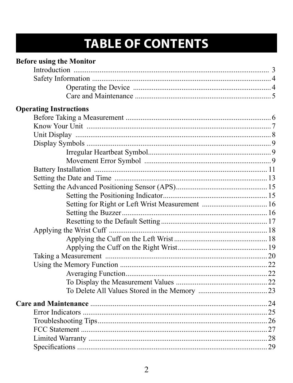 Omron Healthcare BP652 User Manual | Page 2 / 30