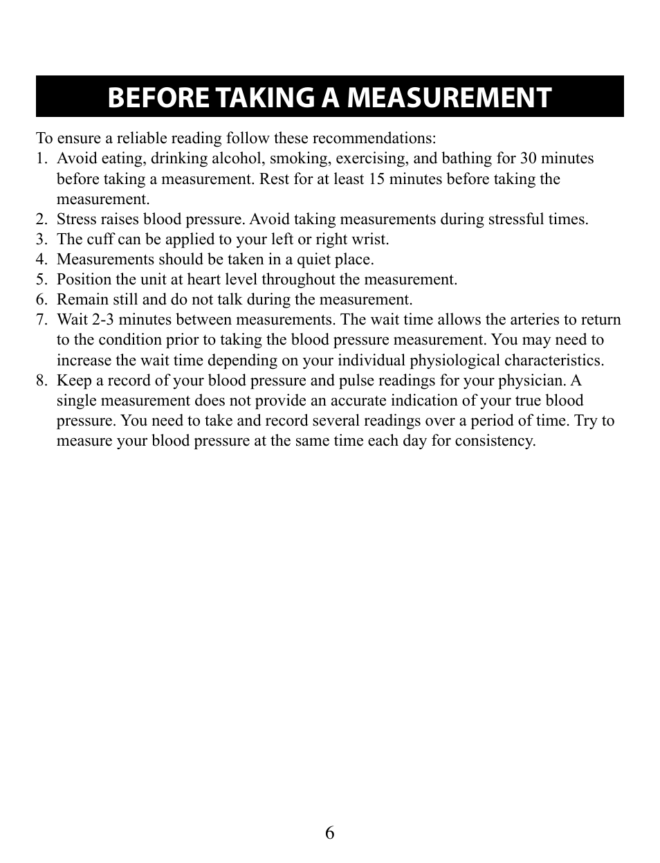 Before taking a measurement | Omron Healthcare BP652 User Manual | Page 6 / 30