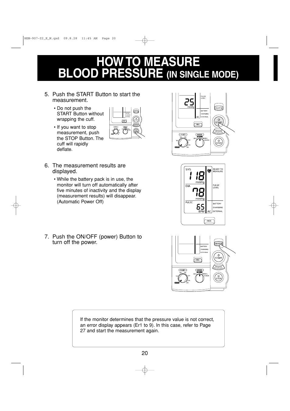 How to measure blood pressure | Omron Healthcare INTELLISENSE HEM-907XL User Manual | Page 20 / 32