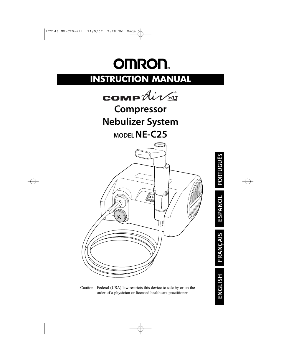 Omron Healthcare COMPAIV XLT NE-C25 User Manual | 112 pages