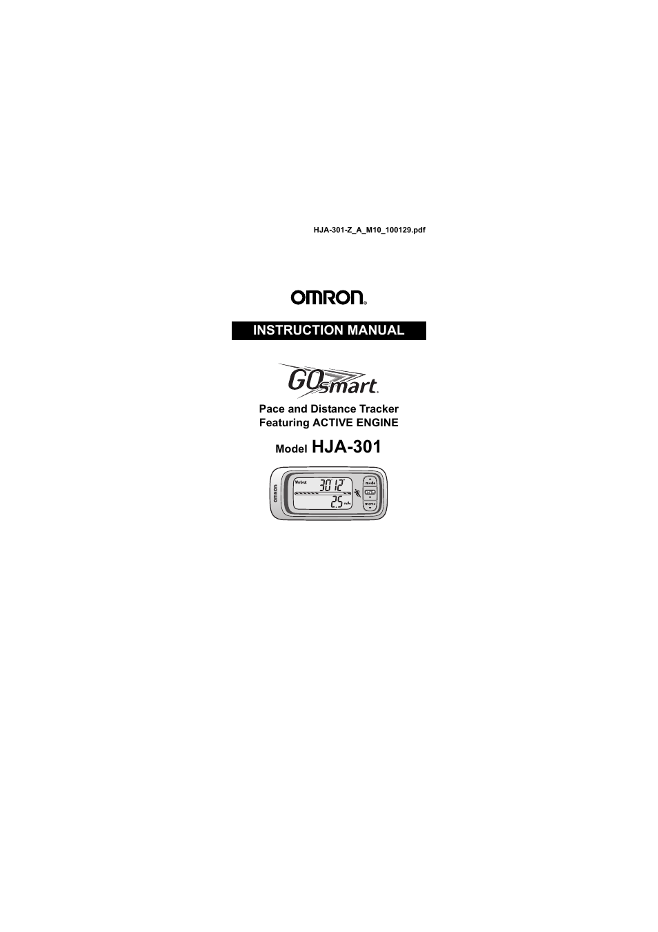 Omron Healthcare GOSMART HJA-301 User Manual | 32 pages