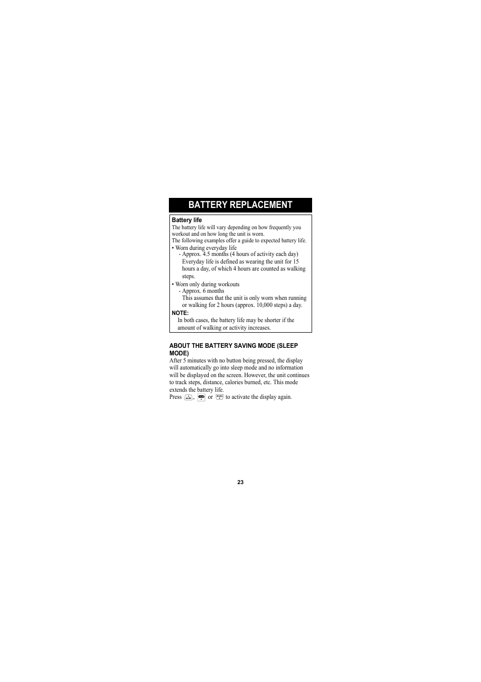 Battery replacement | Omron Healthcare GOSMART HJA-301 User Manual | Page 23 / 32