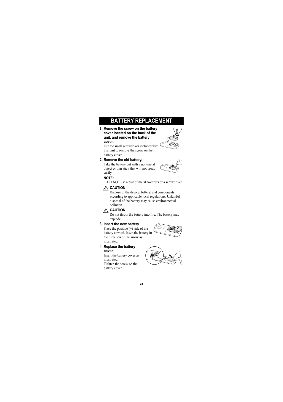 Care and maintenance, Battery replacement | Omron Healthcare GOSMART HJA-301 User Manual | Page 24 / 32