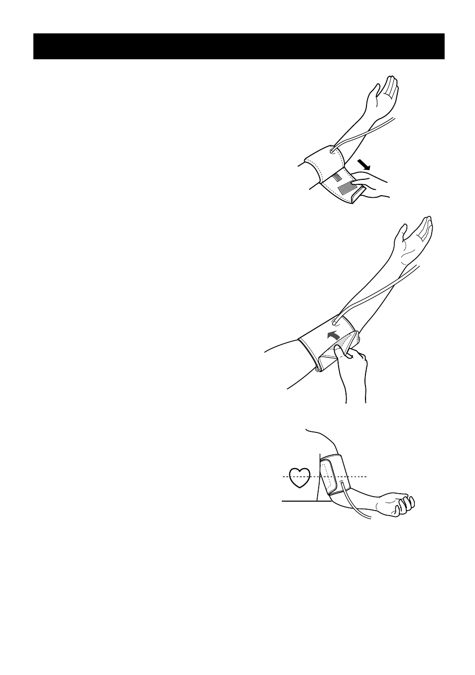 How to apply the arm cuff | Omron Healthcare HEM-757 User Manual | Page 9 / 20