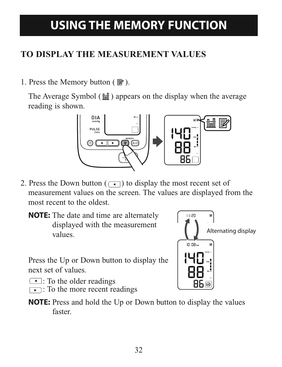 Omron Healthcare INTELLISENSE BP760 User Manual | Page 32 / 44