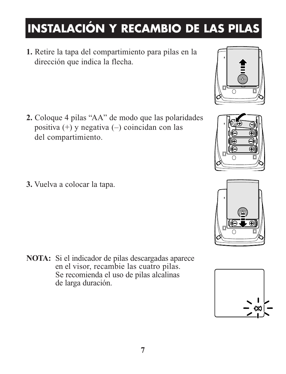 Instalación y recambio de las pilas | Omron Healthcare HEM-712CLC User Manual | Page 27 / 40