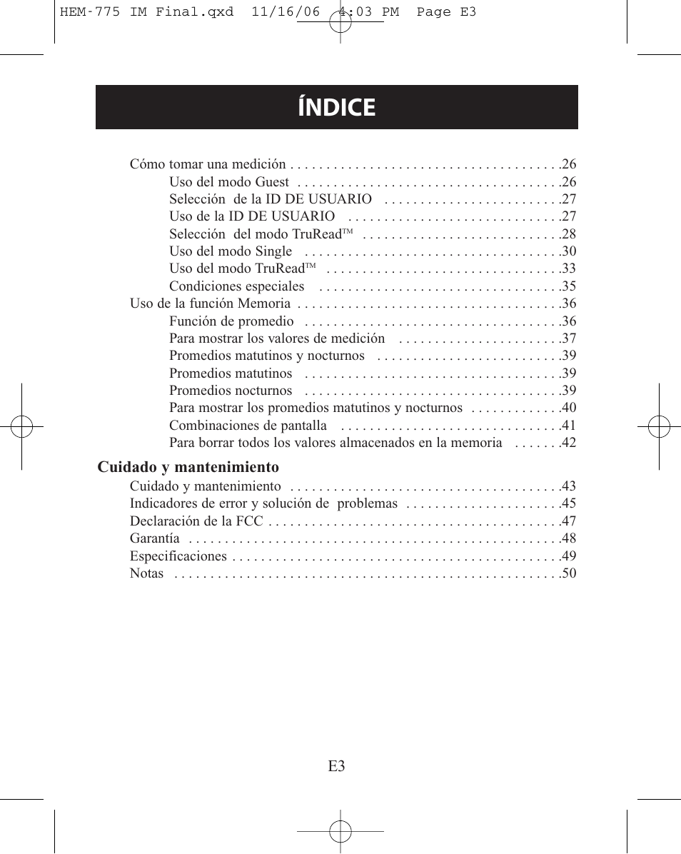 Índice | Omron Healthcare HEM-775 User Manual | Page 55 / 104