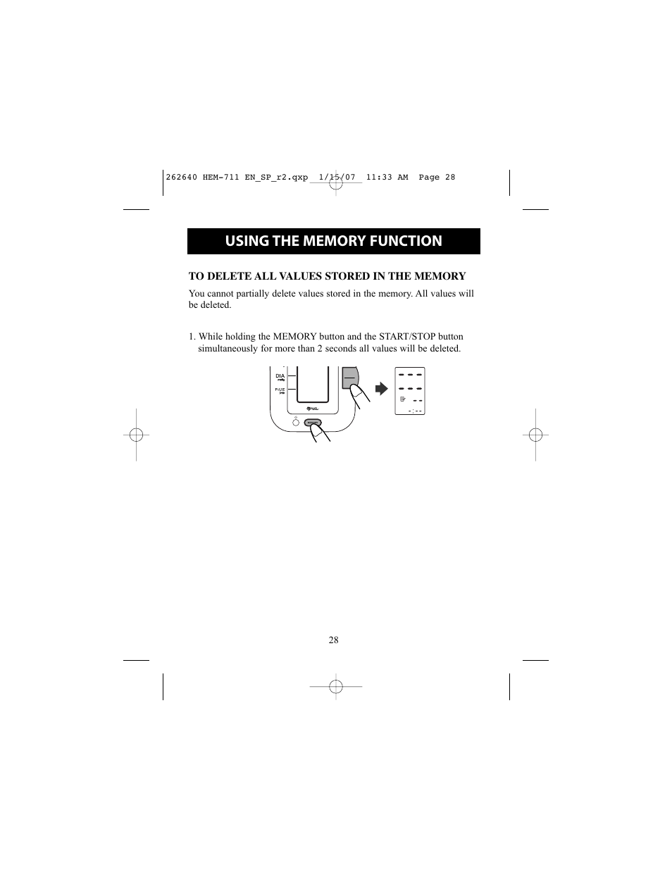 Omron Healthcare HEM-711DLX User Manual | Page 28 / 72