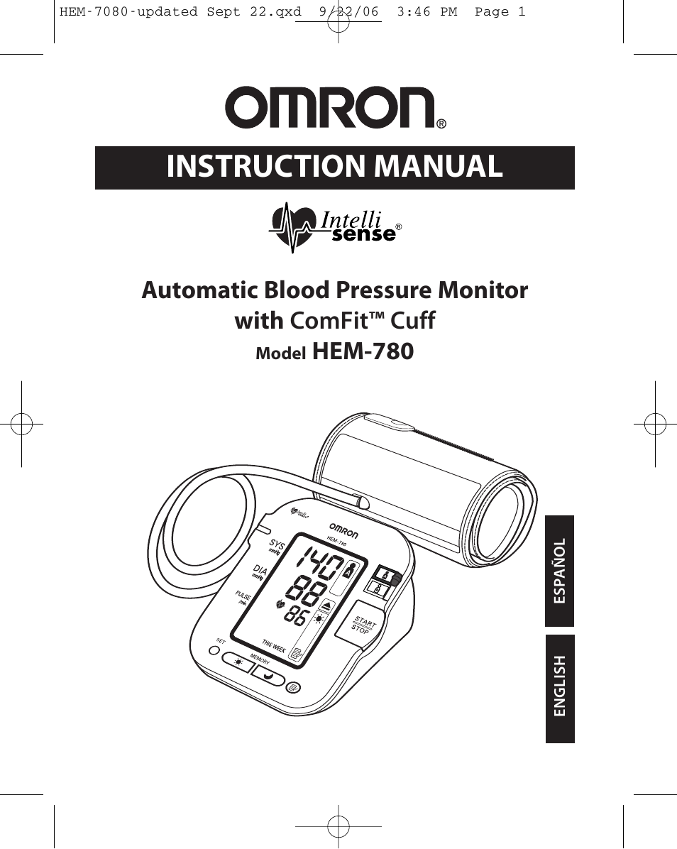 Omron Healthcare COMFIT HEM-780 User Manual | 52 pages