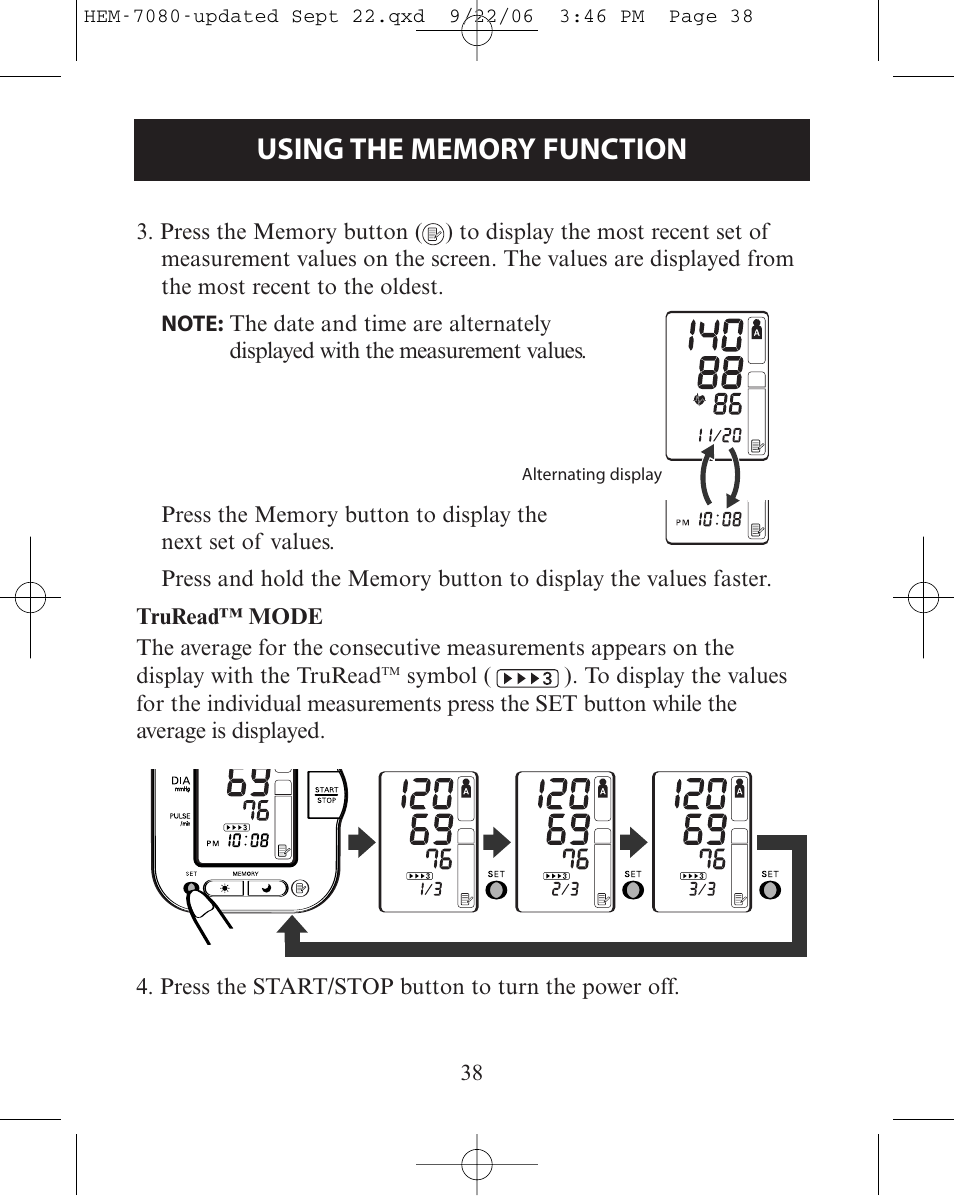 Omron Healthcare COMFIT HEM-780 User Manual | Page 38 / 52