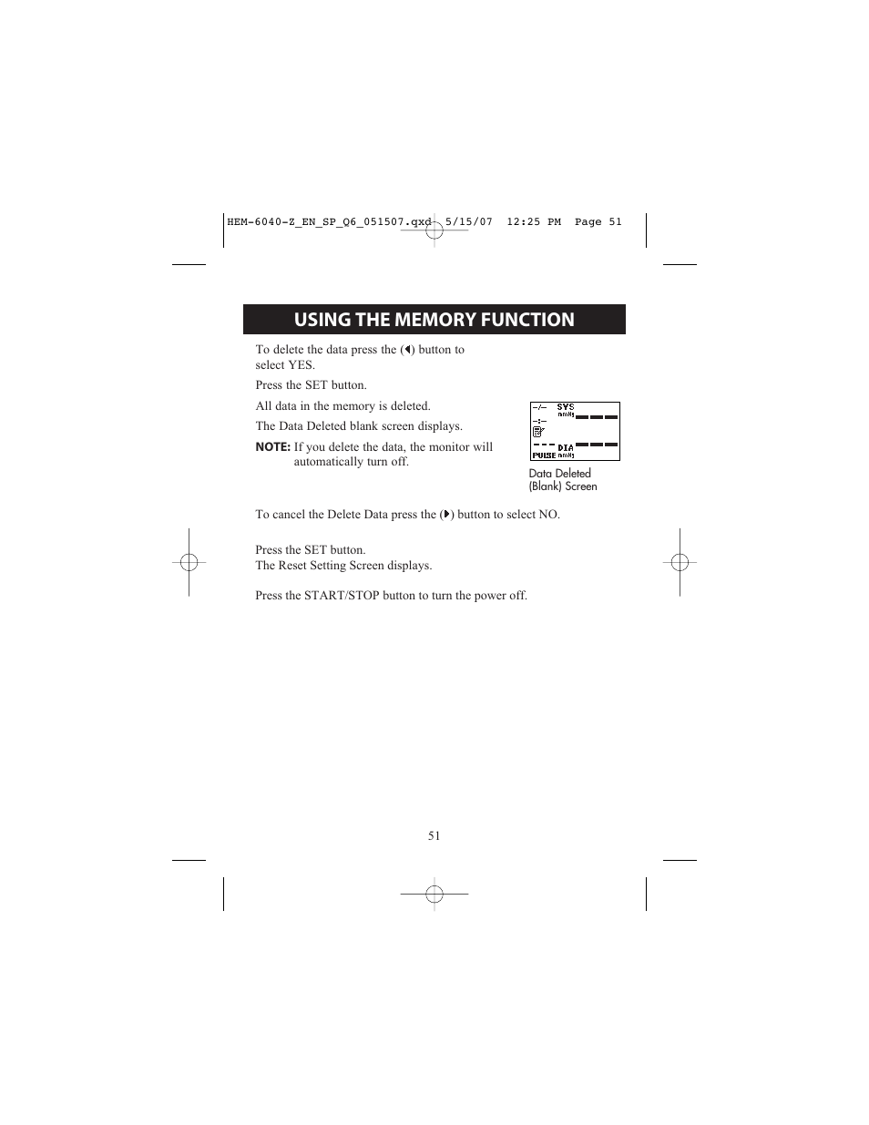 Omron Healthcare HEM670IT User Manual | Page 51 / 74