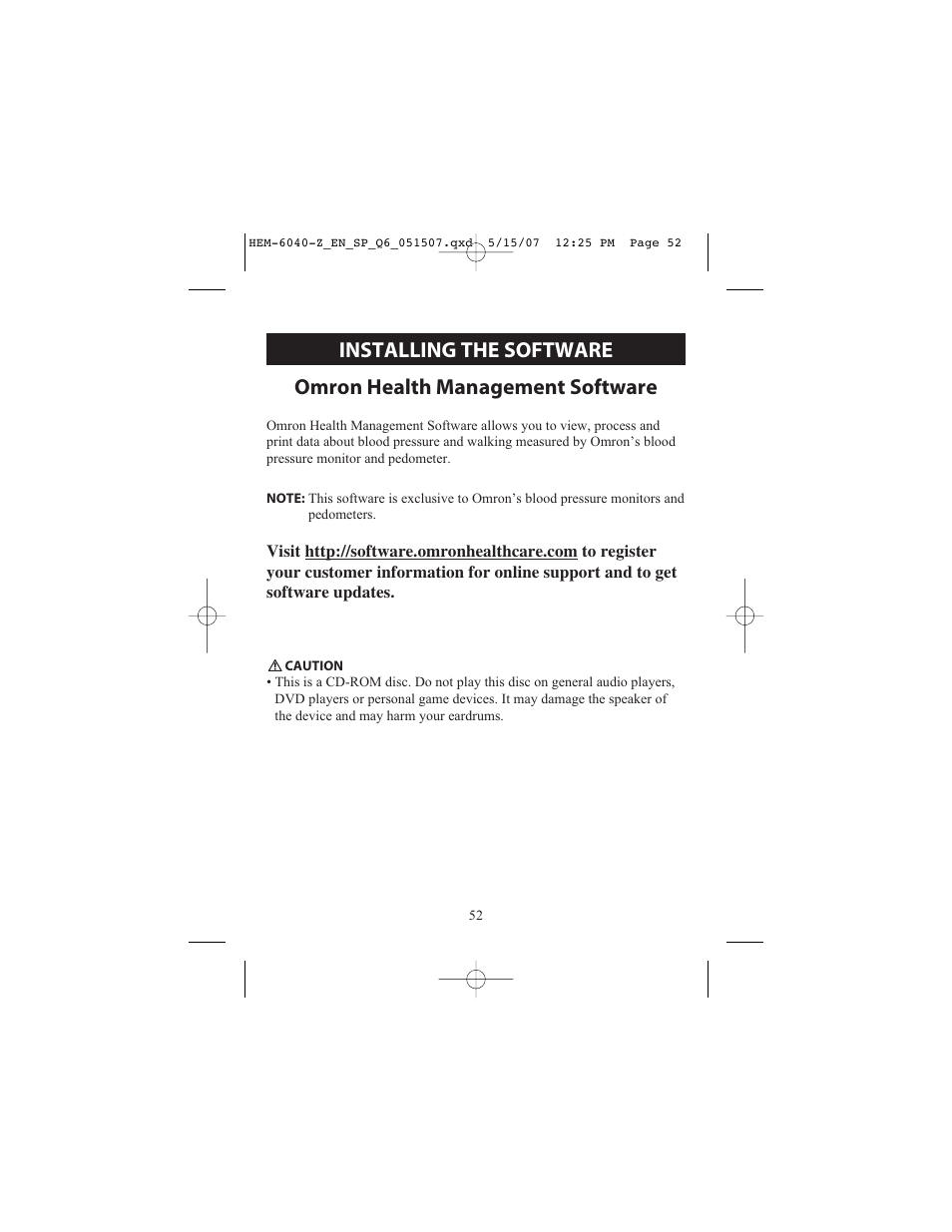 Omron Healthcare HEM670IT User Manual | Page 52 / 74