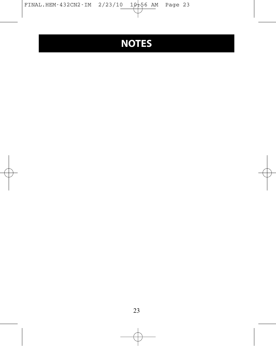 Omron Healthcare HEM-432C User Manual | Page 23 / 24