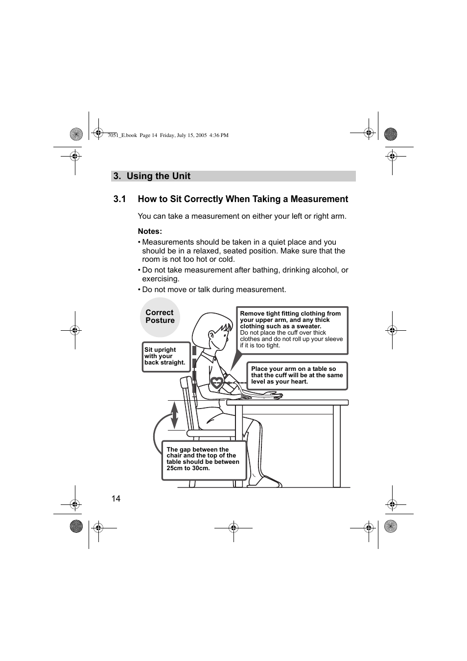 Omron Healthcare M3 User Manual | Page 14 / 38
