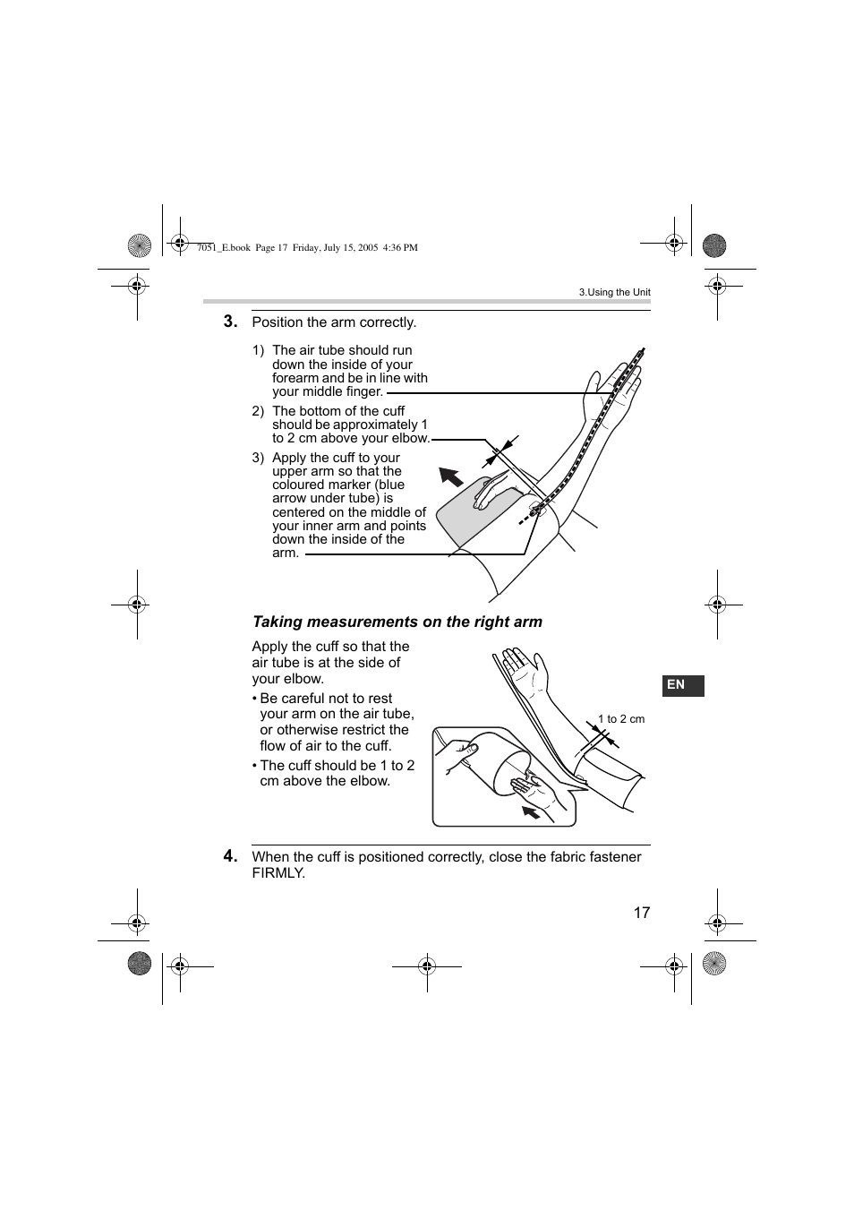 Omron Healthcare M3 User Manual | Page 17 / 38