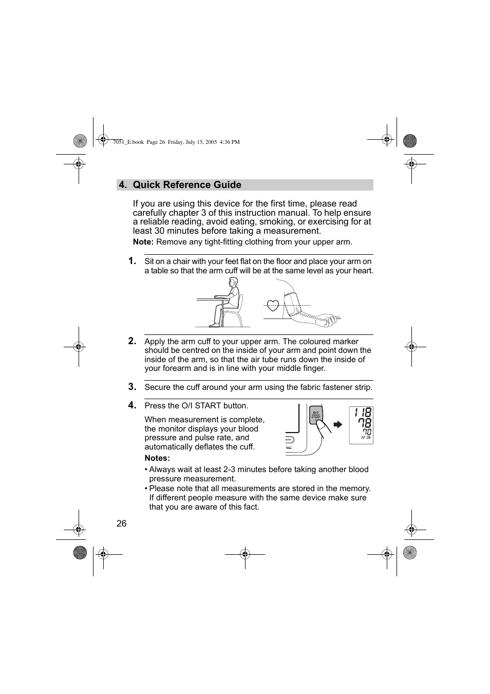Omron Healthcare M3 User Manual | Page 26 / 38