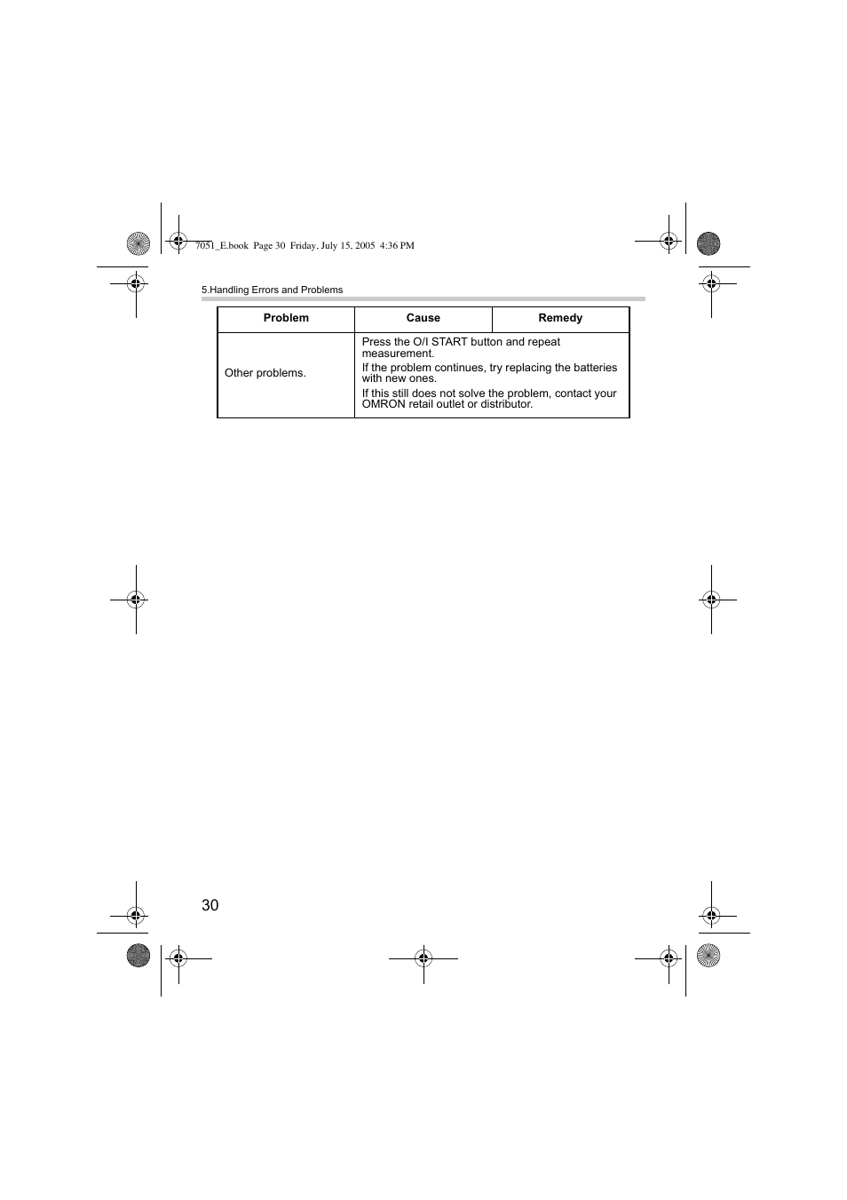 Omron Healthcare M3 User Manual | Page 30 / 38