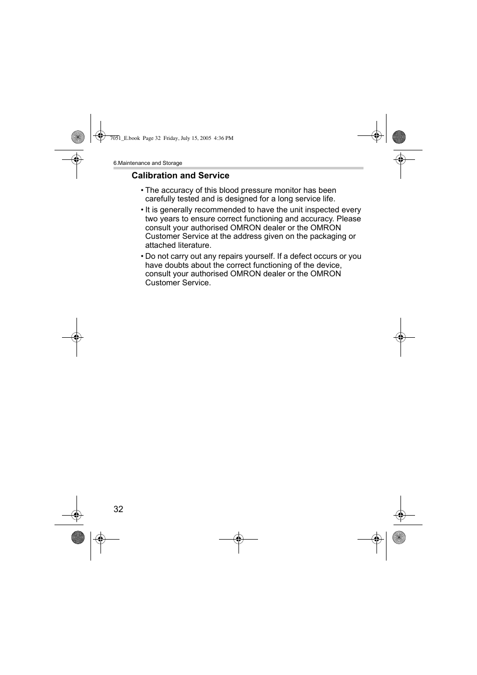 Omron Healthcare M3 User Manual | Page 32 / 38
