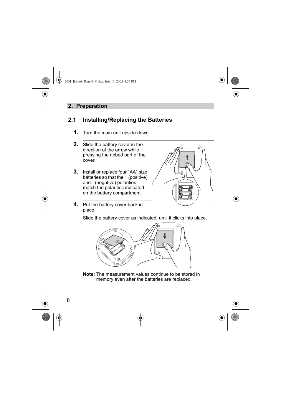 Omron Healthcare M3 User Manual | Page 8 / 38