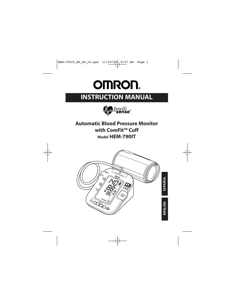 Omron Healthcare OMRON HEM-790IT User Manual | 120 pages