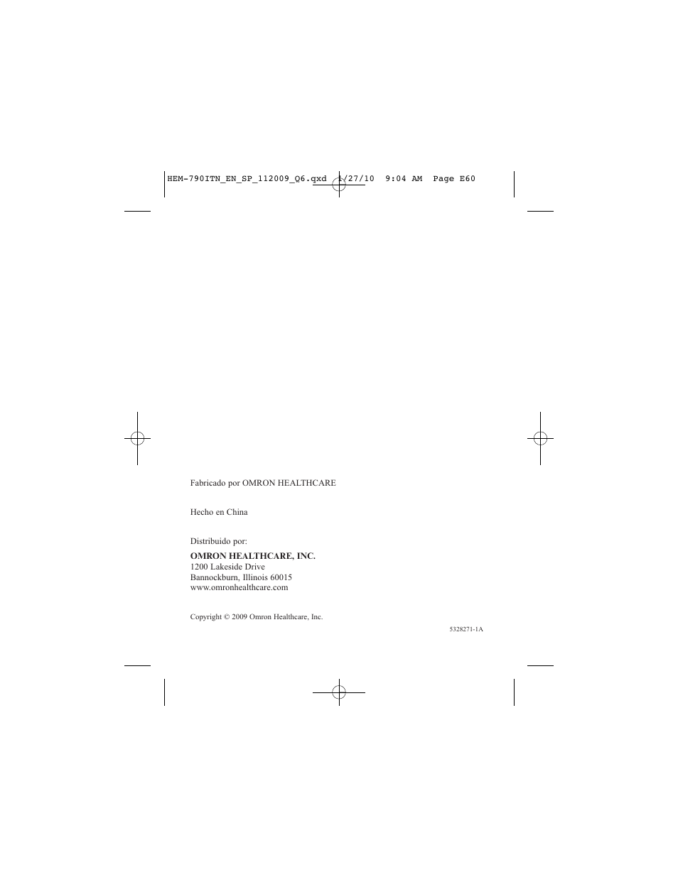 Omron Healthcare OMRON HEM-790IT User Manual | Page 120 / 120