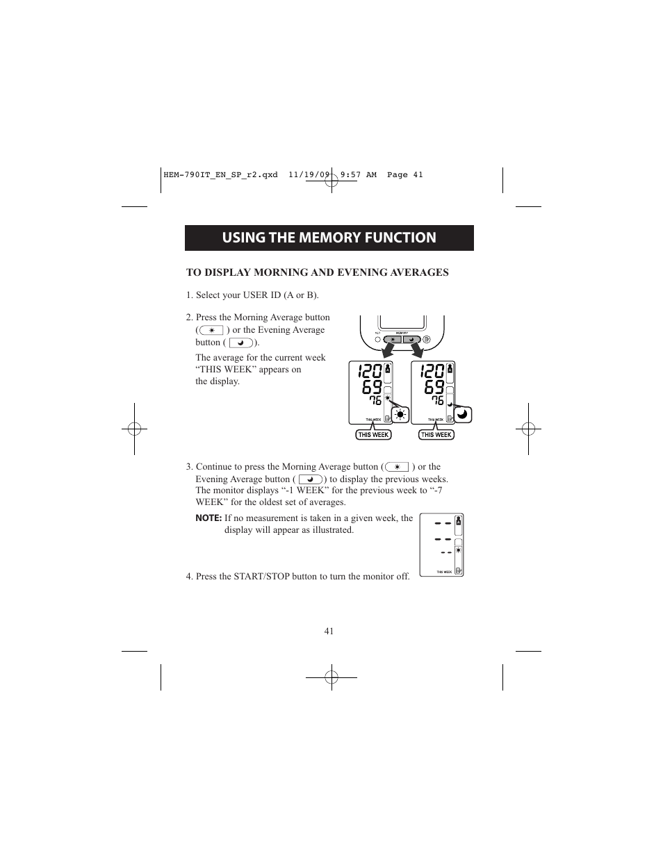 Omron Healthcare OMRON HEM-790IT User Manual | Page 41 / 120
