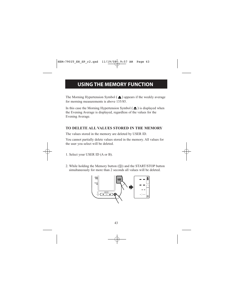 Omron Healthcare OMRON HEM-790IT User Manual | Page 43 / 120