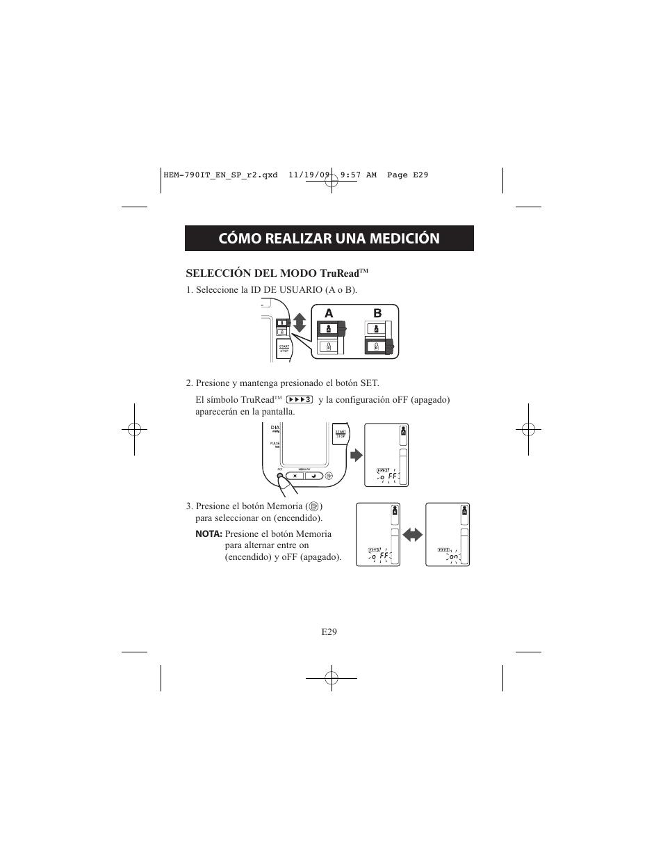 Cómo realizar una medición | Omron Healthcare OMRON HEM-790IT User Manual | Page 89 / 120