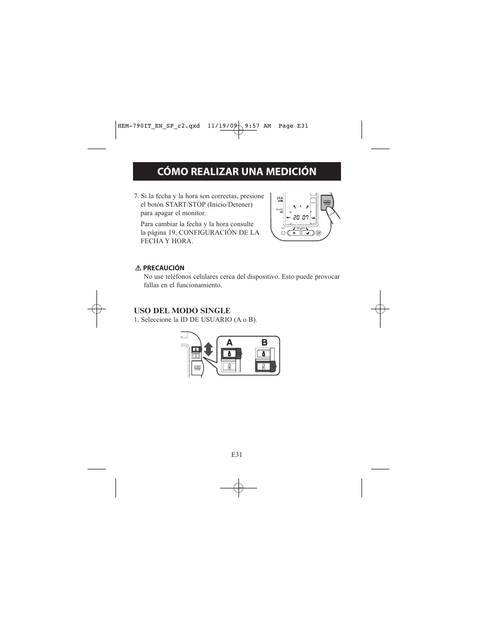 Cómo realizar una medición | Omron Healthcare OMRON HEM-790IT User Manual | Page 91 / 120