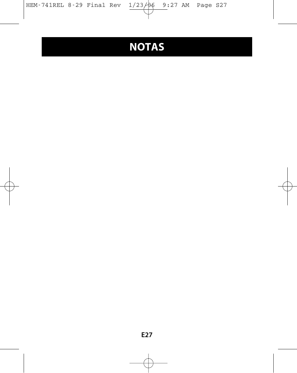 Notas | Omron Healthcare HEM-741CREL User Manual | Page 55 / 56