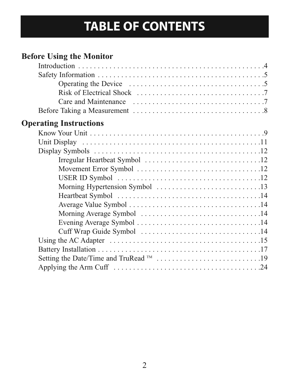 Omron Healthcare BP785 User Manual | Page 2 / 50