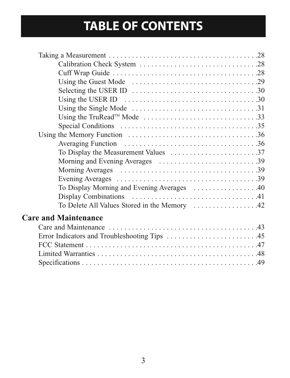 Omron Healthcare BP785 User Manual | Page 3 / 50