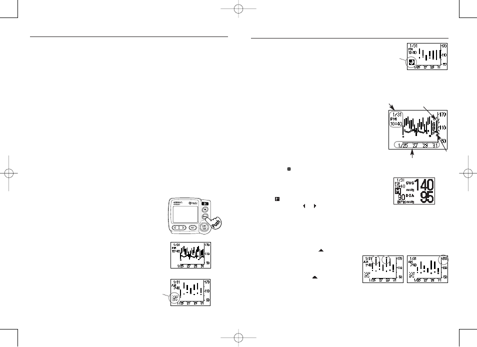 How to use the graph function | Omron Healthcare HEM-637 User Manual | Page 13 / 17