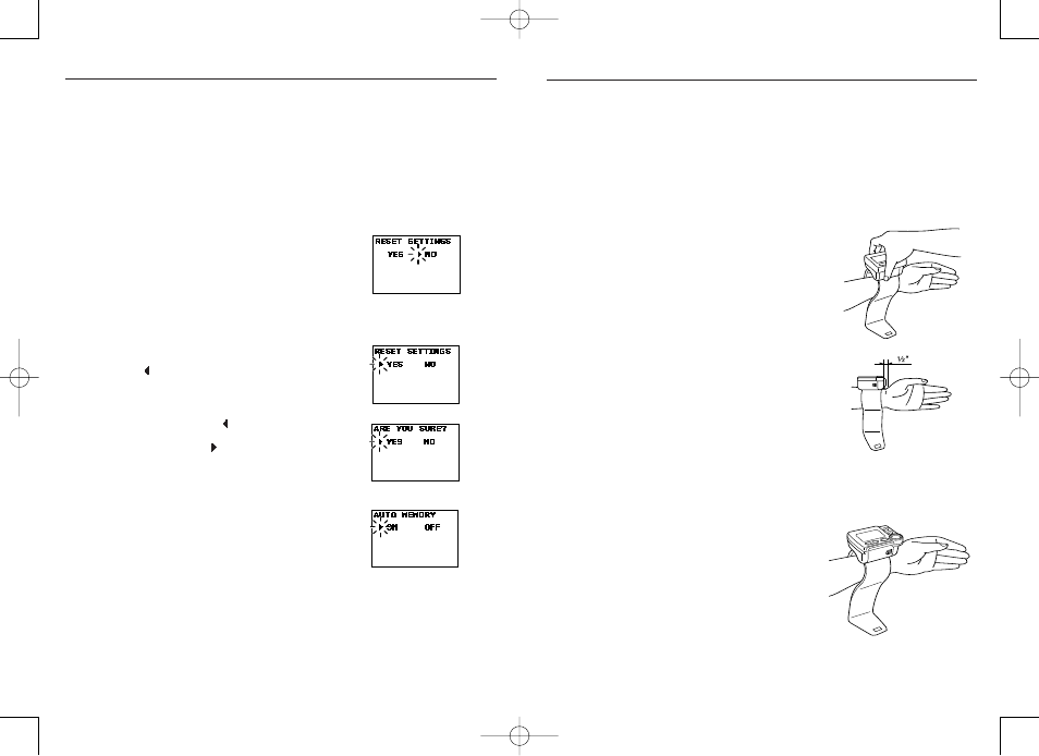 How to apply the wrist cuff, How to reset this monitor | Omron Healthcare HEM-637 User Manual | Page 9 / 17