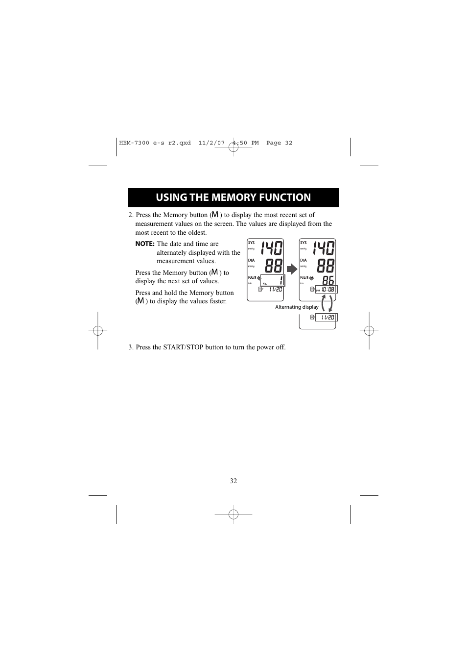 Omron Healthcare ELITE 7300W User Manual | Page 32 / 42