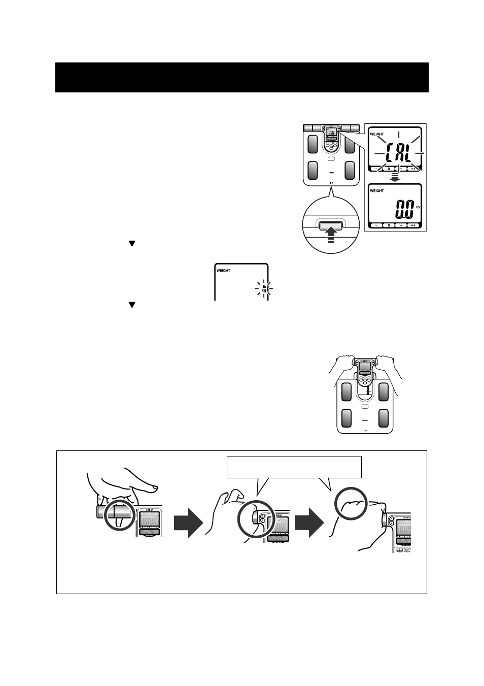 How to take a measurement, How to measure body composition | Omron Healthcare FULL BODY SENSOR BODY COMPOSITION MONITOR AND SCALE HBF-516 User Manual | Page 26 / 44