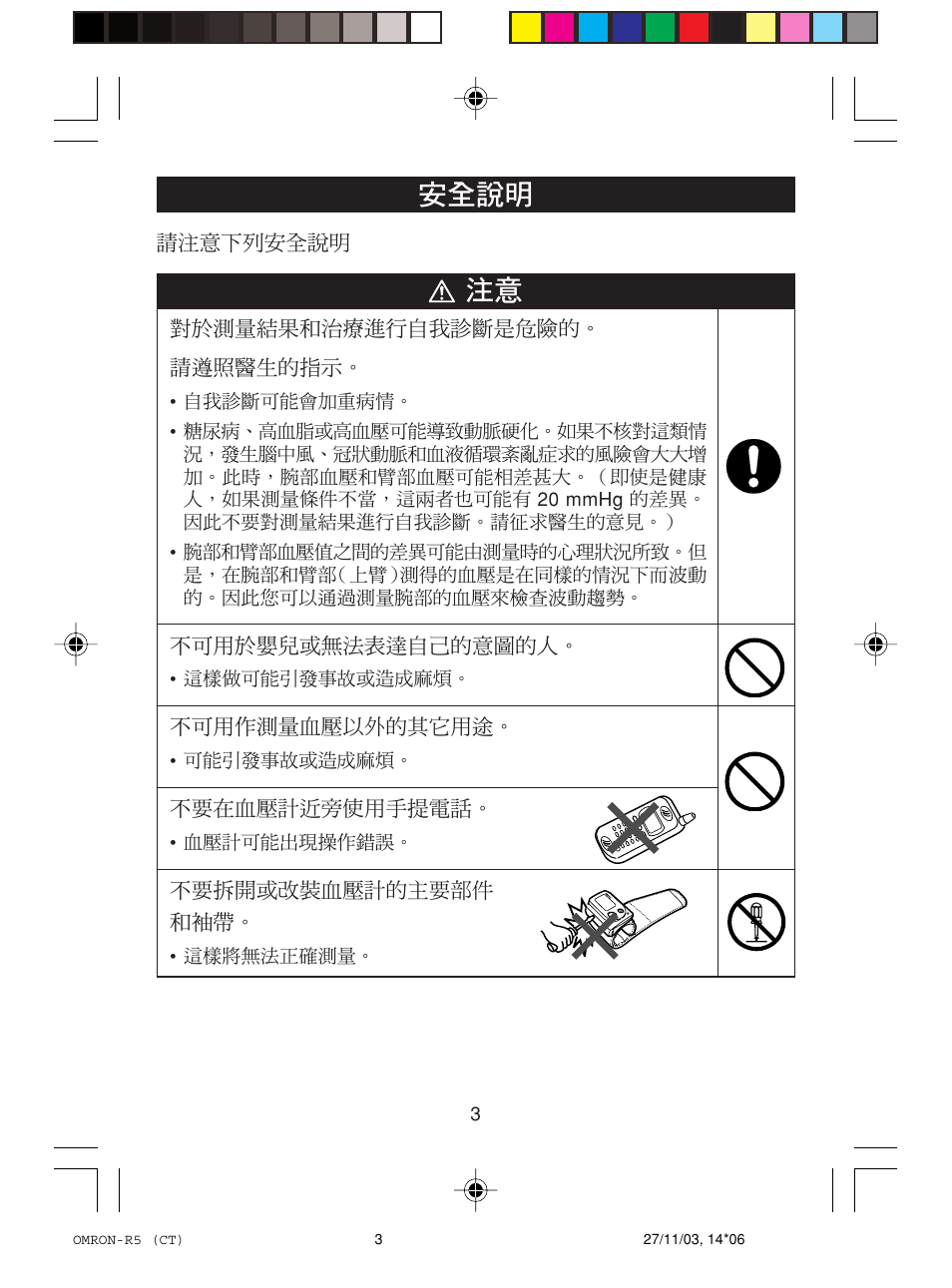 Omron Healthcare R5 User Manual | Page 3 / 40