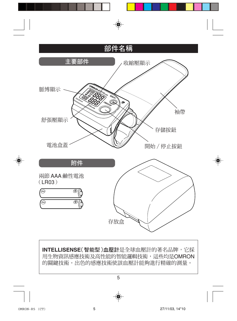 Omron Healthcare R5 User Manual | Page 5 / 40