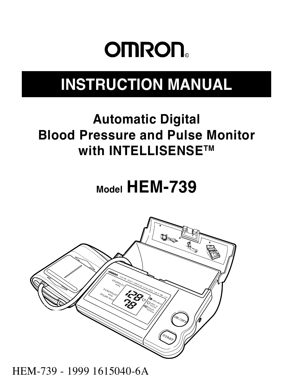 Omron Healthcare AUTOMATIC DIGITAL HEM-739 User Manual | 26 pages