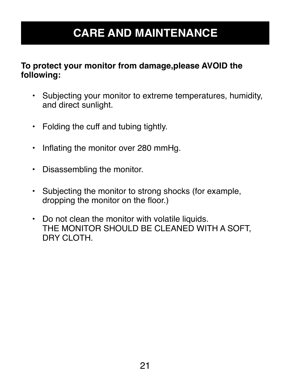 Care and maintenance | Omron Healthcare AUTOMATIC DIGITAL HEM-739 User Manual | Page 22 / 26