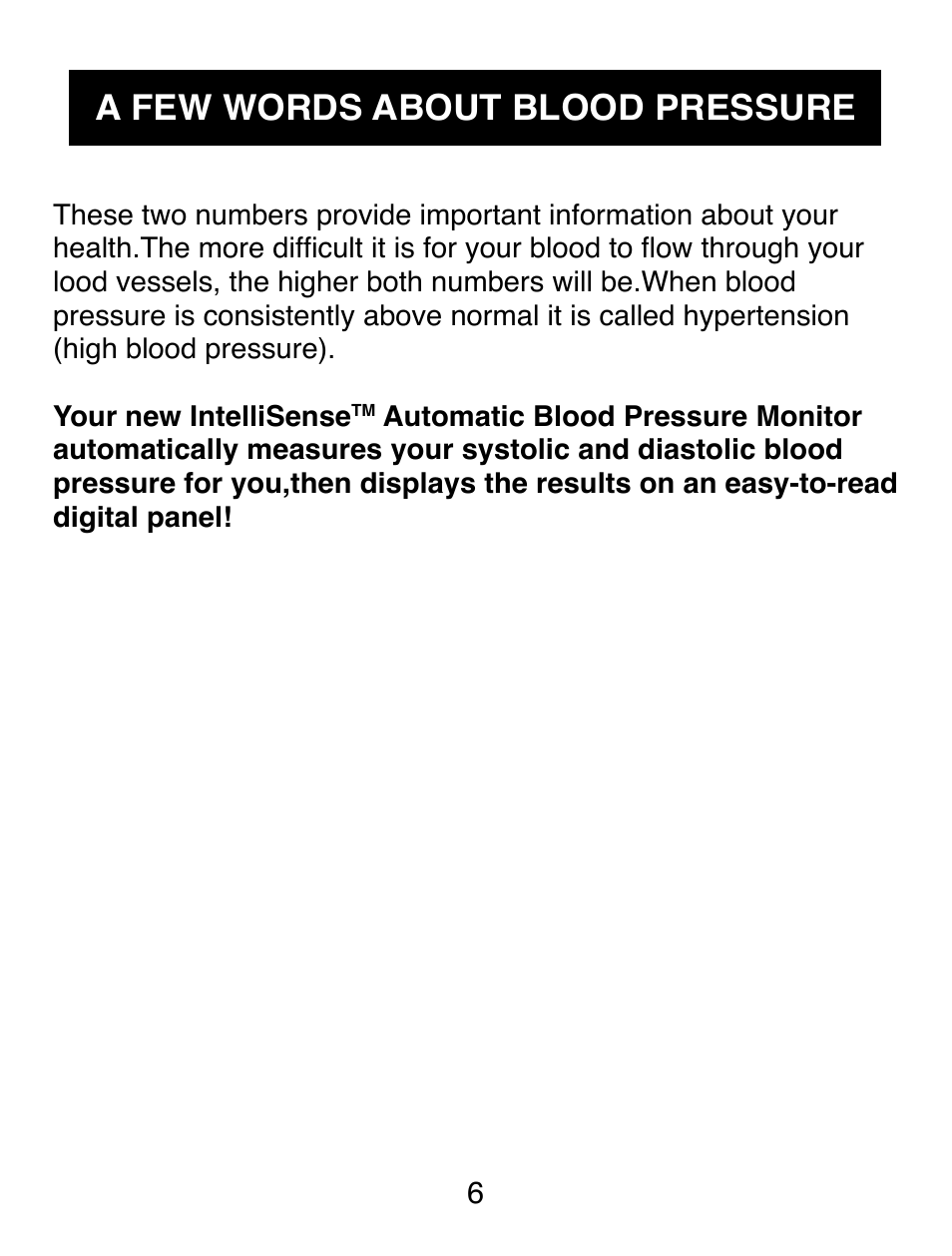 A few words about blood pressure | Omron Healthcare AUTOMATIC DIGITAL HEM-739 User Manual | Page 7 / 26