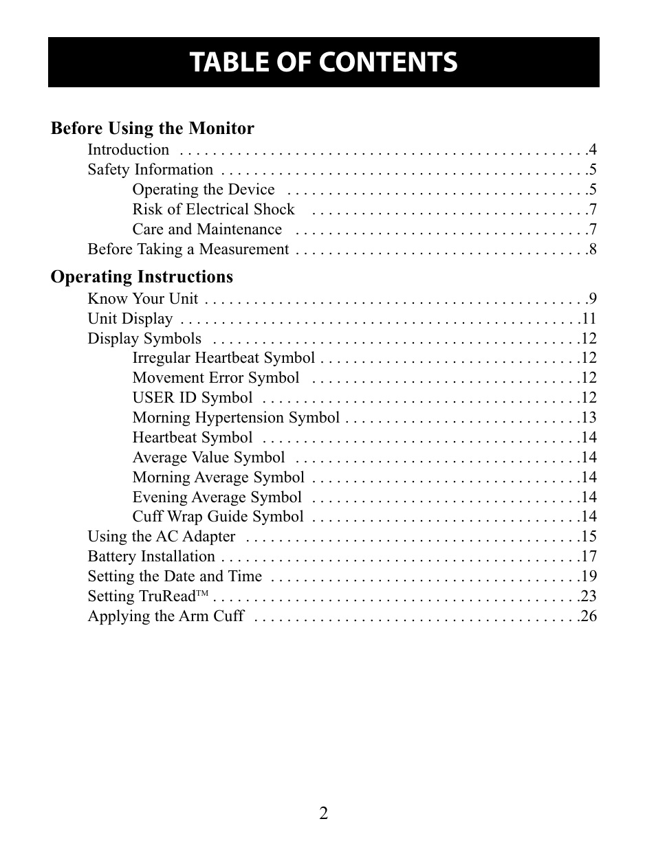 Omron Healthcare 10 SERIES PLUS BP791IT User Manual | Page 2 / 60