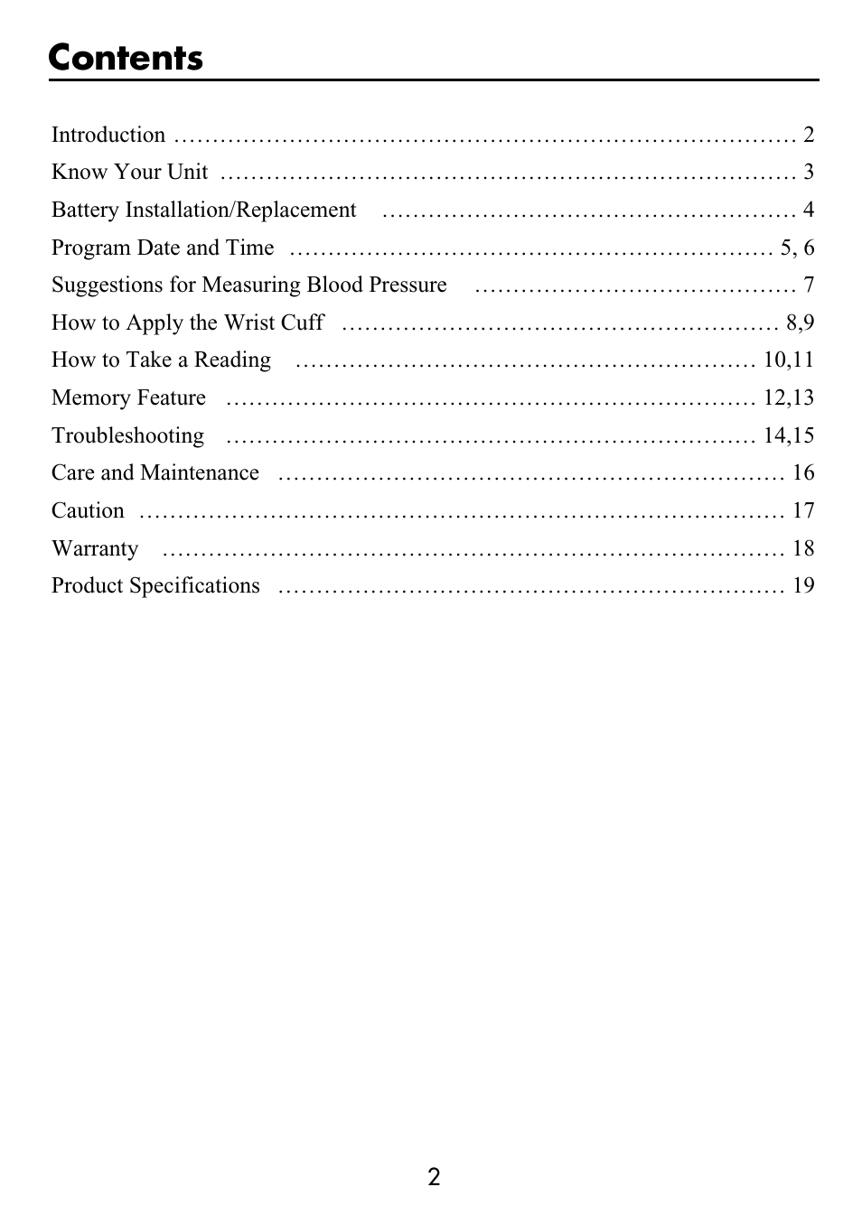 Omron Healthcare HEM-630 User Manual | Page 2 / 20