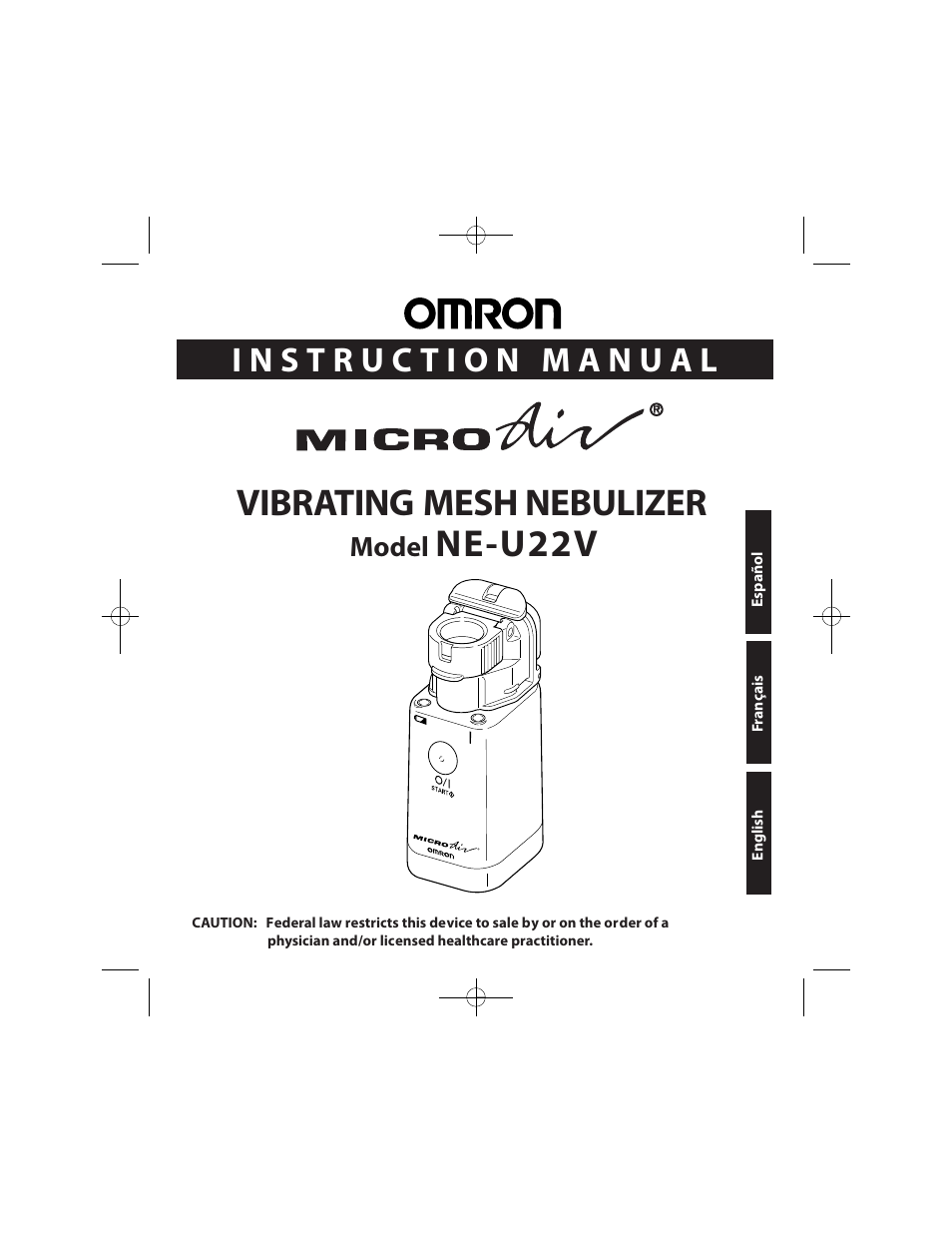 Omron Healthcare VIBRATING MESH NEBULIZER NE-U22V User Manual | 78 pages