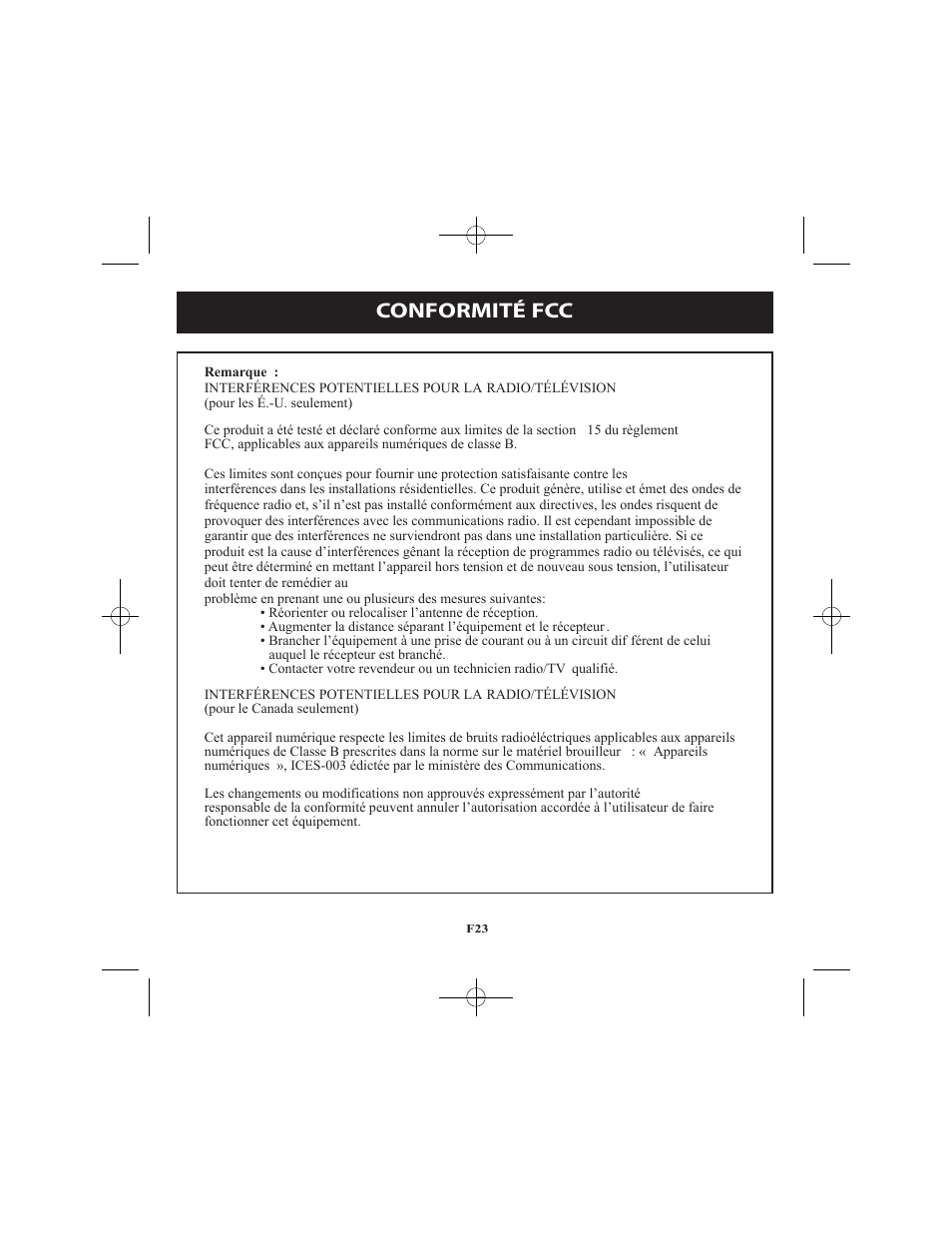 Conformité fcc | Omron Healthcare VIBRATING MESH NEBULIZER NE-U22V User Manual | Page 49 / 78