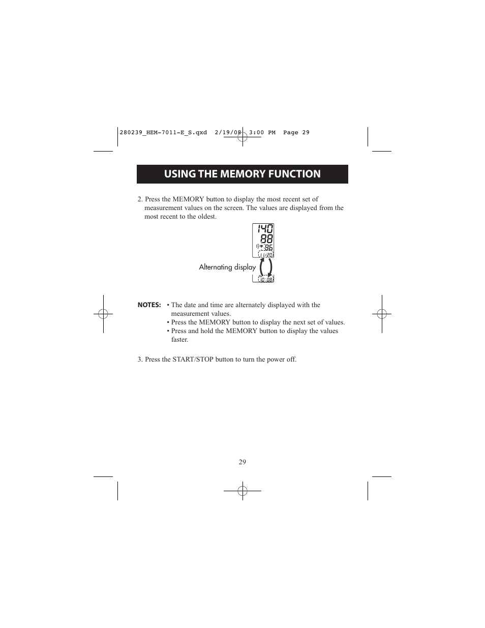 Omron Healthcare INTELLI SENSE HEM-711AC User Manual | Page 29 / 38